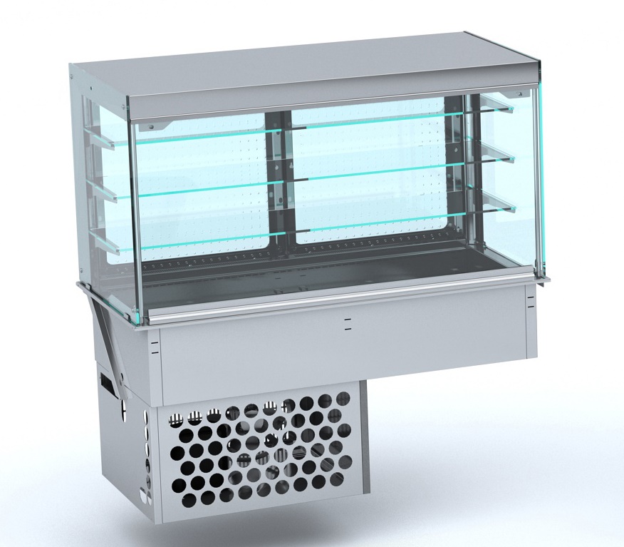 Drop-in cubic refrigerated display - closed 4/1 Drop-in cubic refrigerated display - closed 4/1