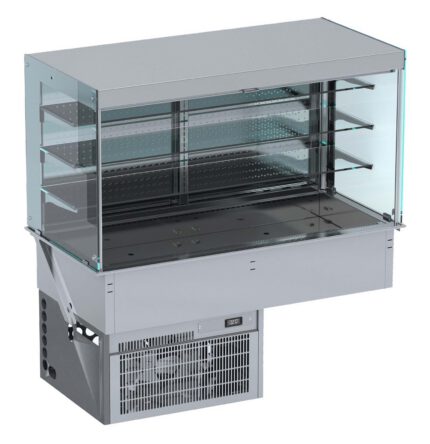 Drop-in cubic refrigerated display wall model - roll-up 4/1
