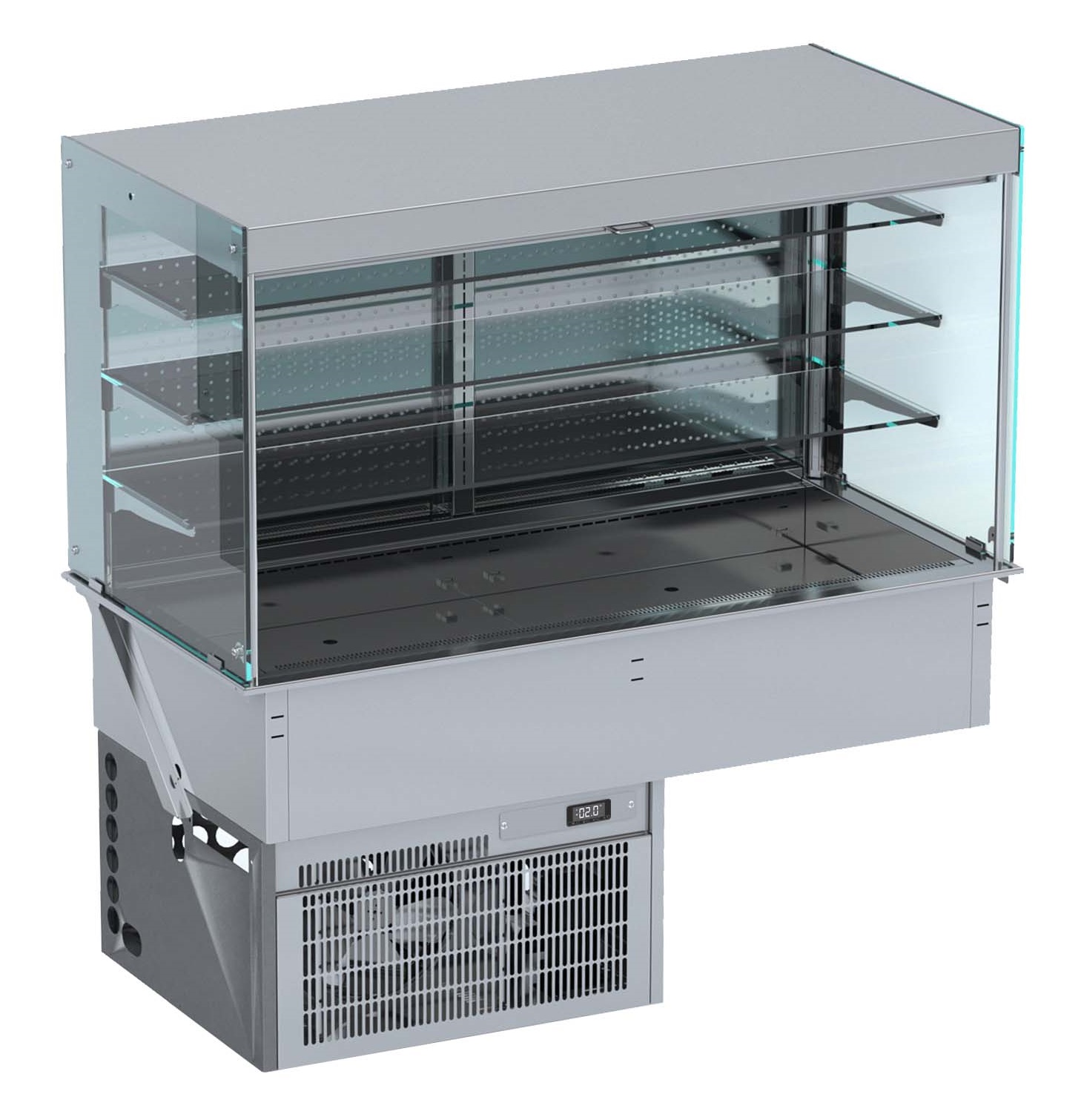 Drop-in cubic refrigerated display wall model - roll-up 4/1 Drop-in cubic refrigerated display wall model - roll-up 4/1