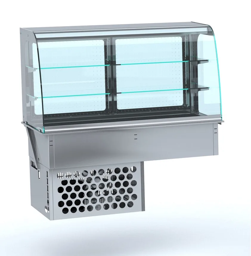 Drop-in curved refrigerated display - closed 4/1