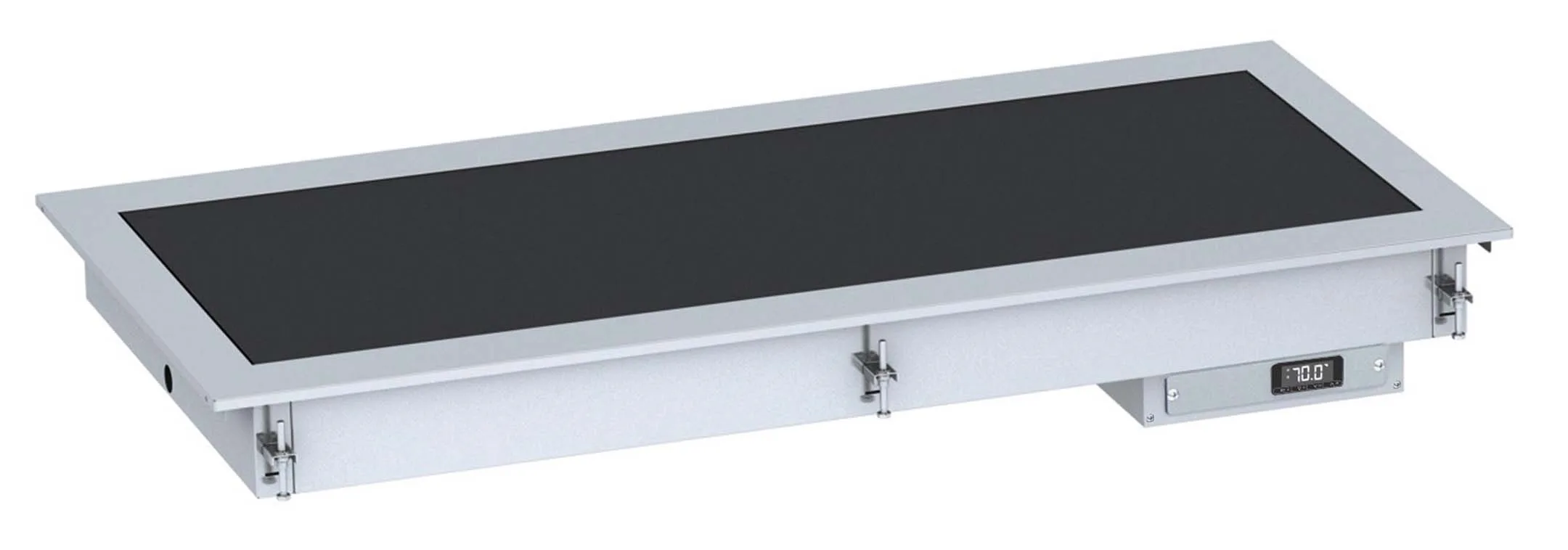 Drop-in heated ceramic top 2/1 - black