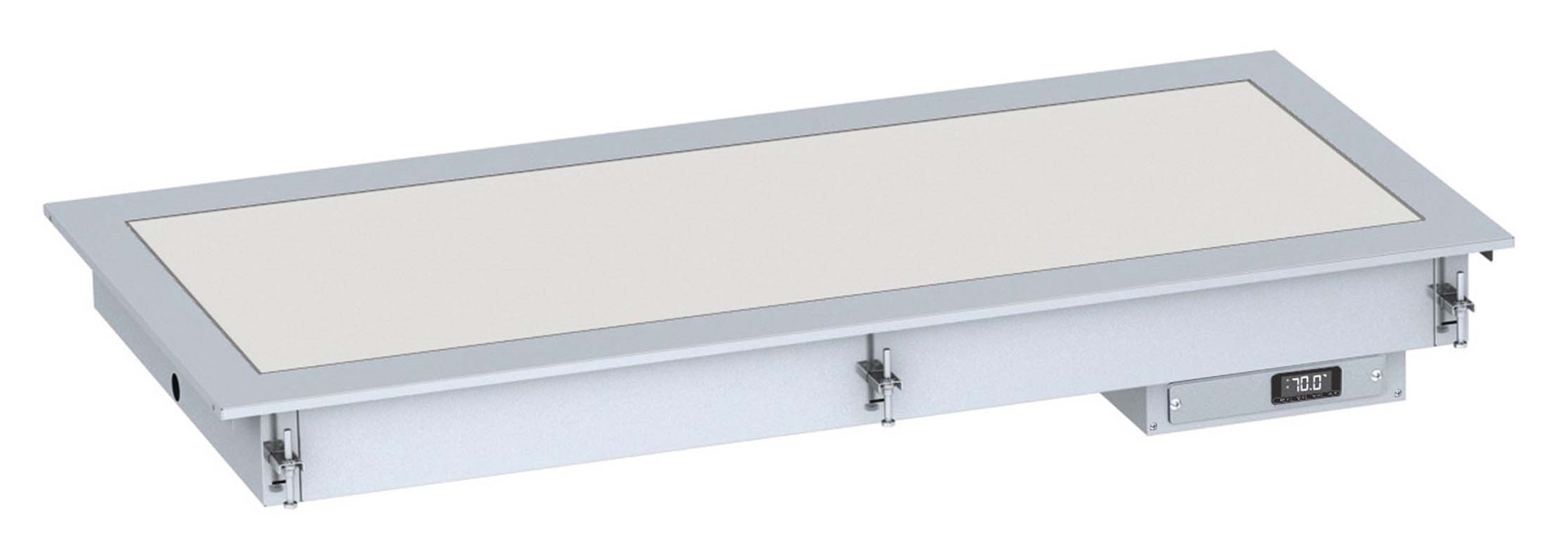 Drop-in heated ceramic top 2/1 - white Drop-in heated ceramic top 2/1 - white