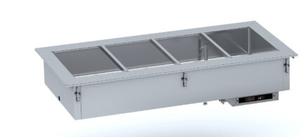 Drop-in bain-marie unit 2/1 - automatic water filling