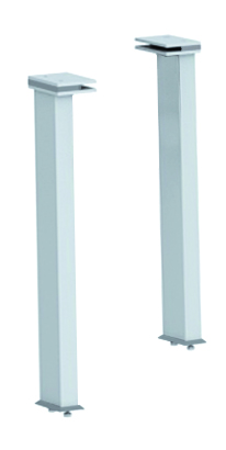 2 brackets for curved glass