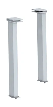 2 brackets for curved glass