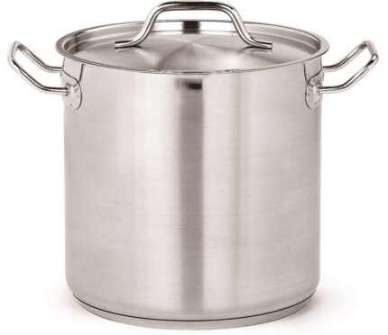 Deep stockpot high ss + lid ø36 36l