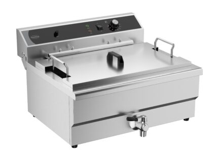 Electric counter fryer 25l - with drain valve