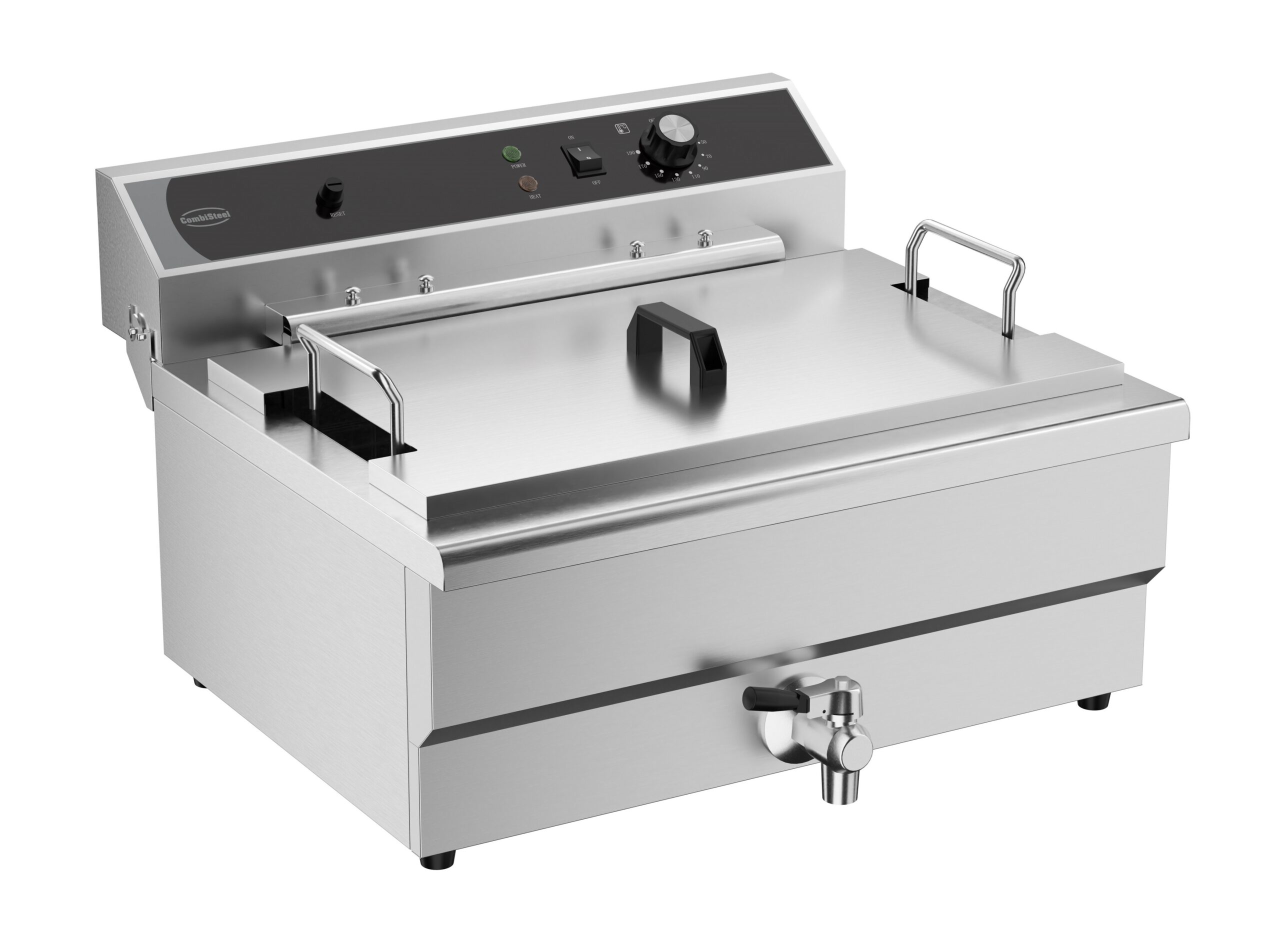 Electric counter fryer 25l - with drain valve Electric counter fryer 25l - with drain valve