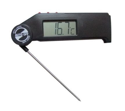 Folding probe pocket thermometer