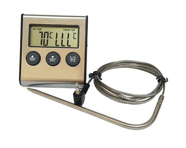 Digital thermometer with timer Digital thermometer with timer
