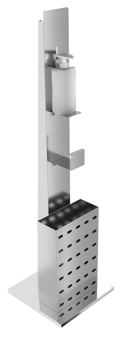 Ss disinfection dispenser post incl. dispenser