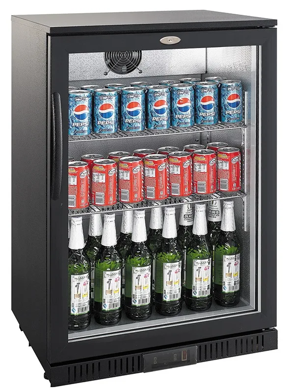Backbar cooler black 1 door