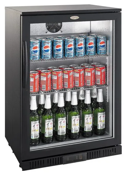 Backbar cooler black 1 door