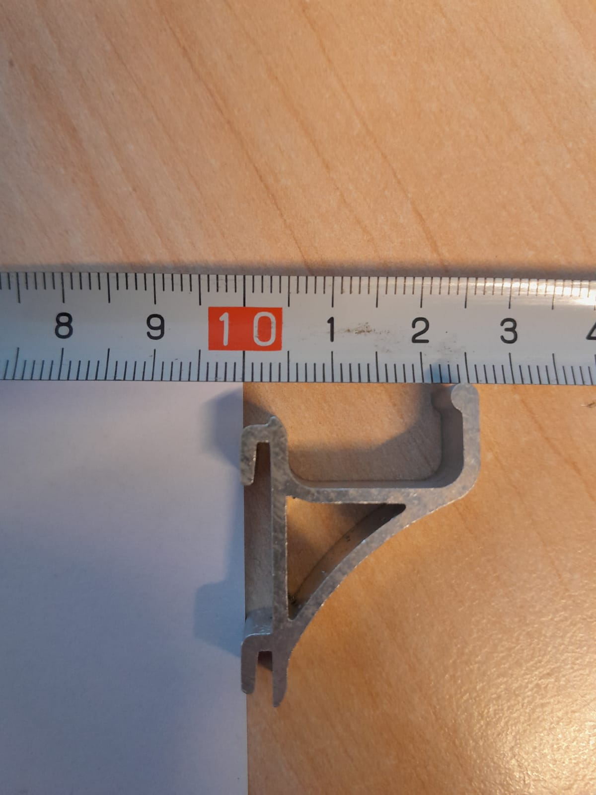 7527_9100_diepte_1 Set 4 clips for shelf 7527.0100-0105-0110-0115 - Image 2