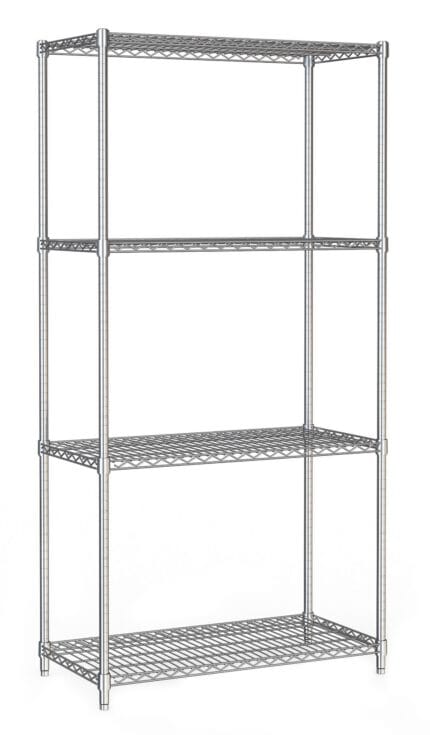 Shelf units 4 levels 900 flat packed