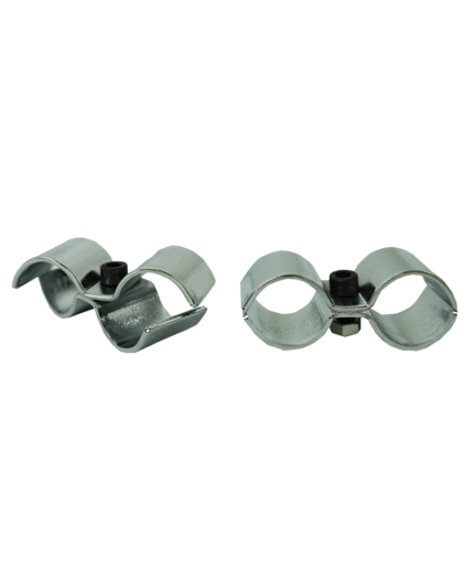 Set of 2 pole clamps chrome for 7530.0005-0010-0015-0020