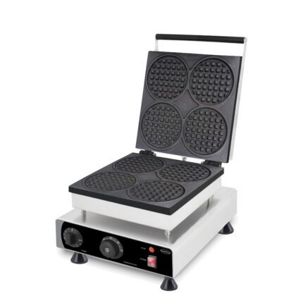 Waffle iron 4pcs round waffles