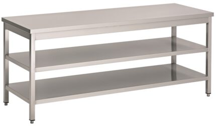 700 worktable 2 shelves 1500