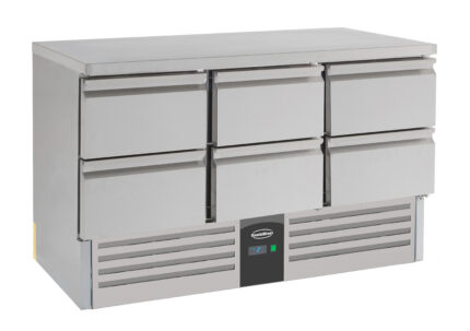Refrigerated counter 6 drawers