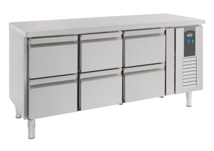 700 refrigerated counter 6 drawers