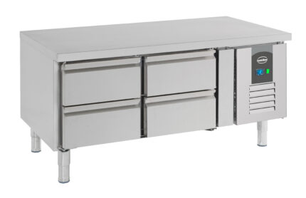 Refrigerated counter 650 height 4 drawers