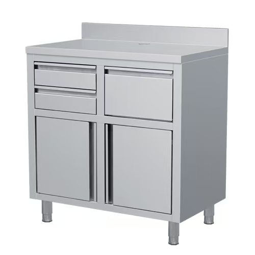 7088.1000-1005 Stainless Steel Coffee Worktable 1000x600x1150