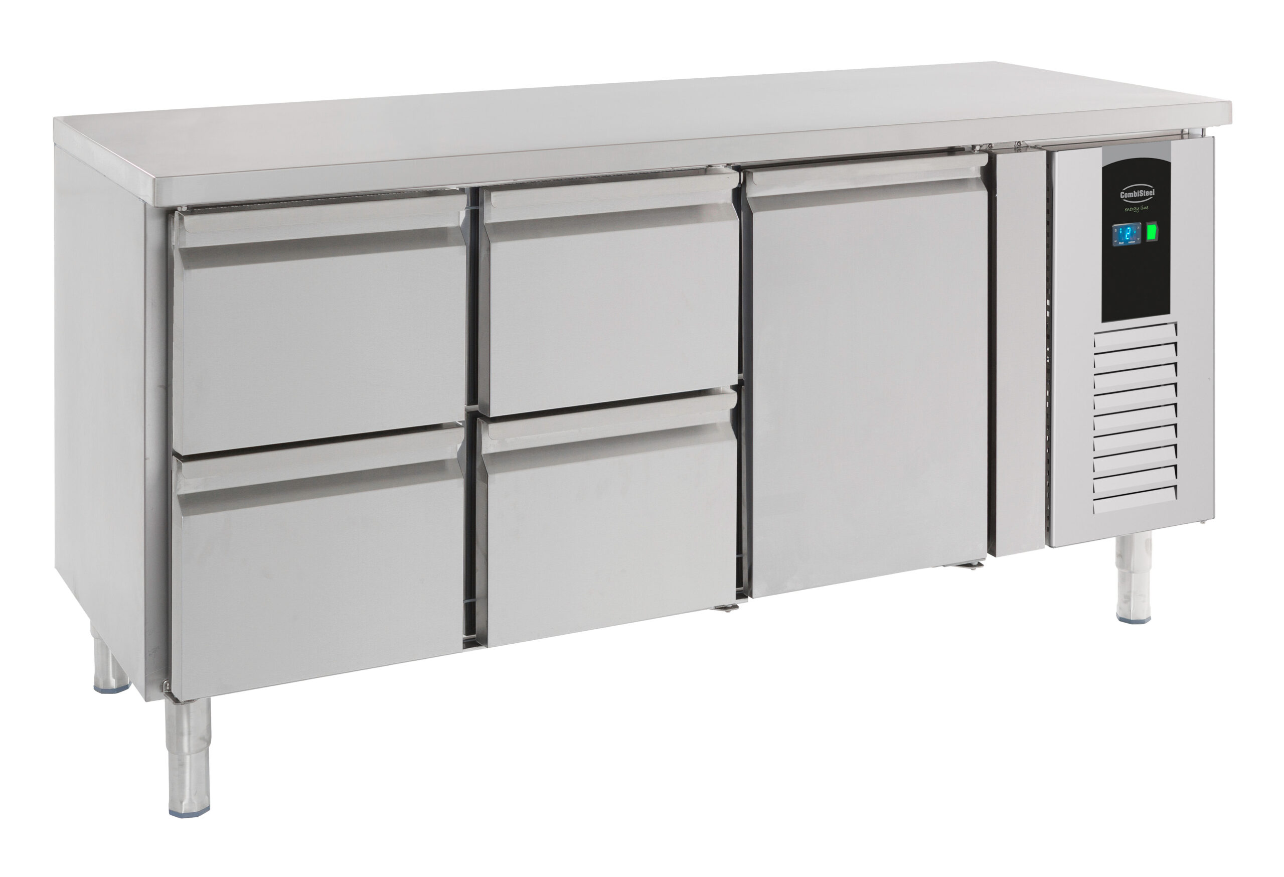 7450.5030 700 Šaldymo stalas vienerios durys ir 4 stalčiai Energijos linija