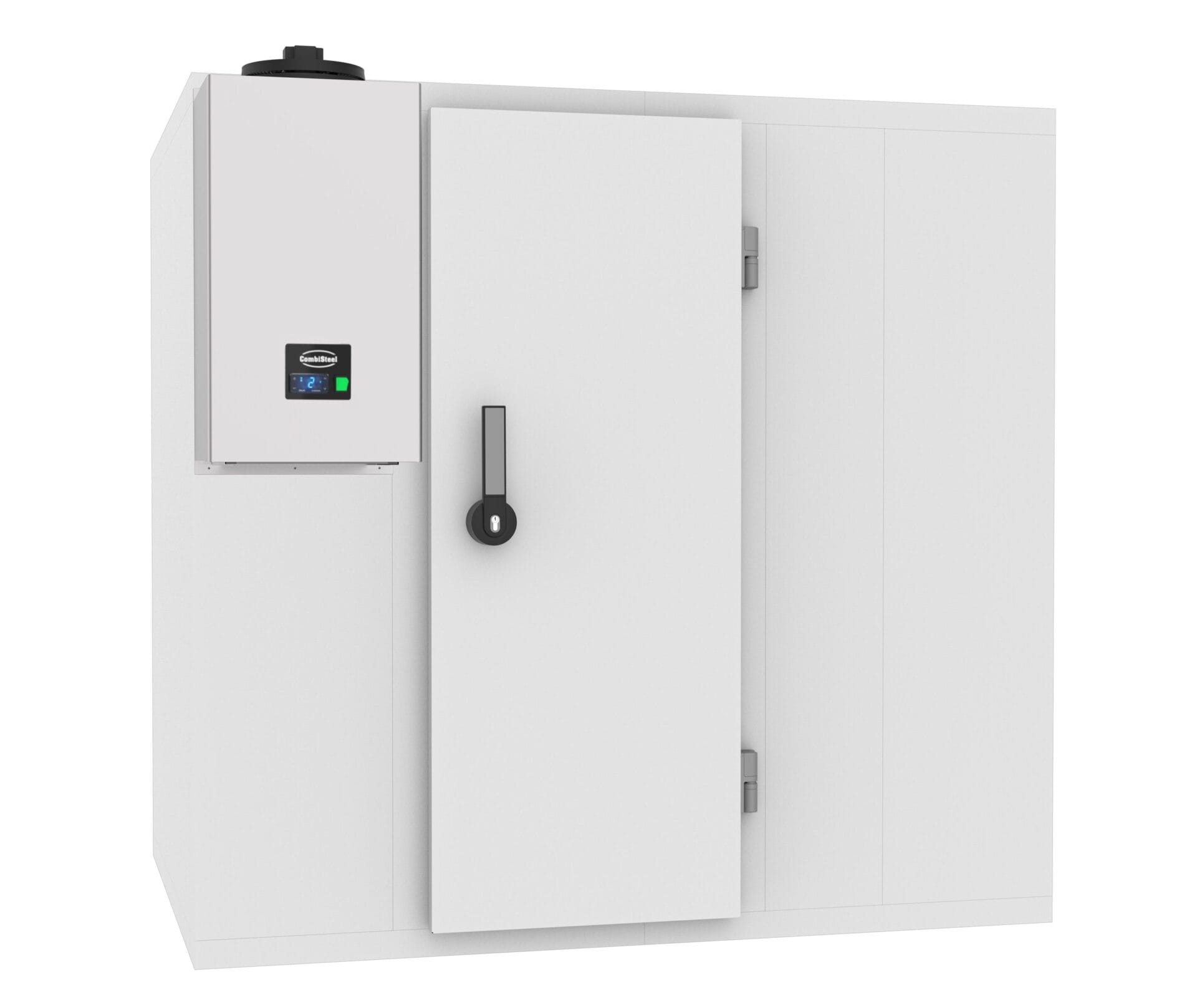Commercial walk-in refrigerator with digital control panel