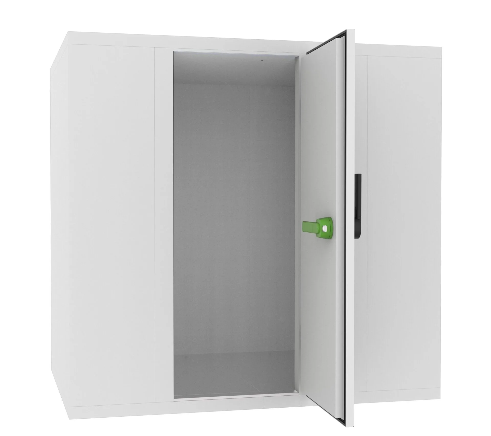 Open modern security safe with thick door