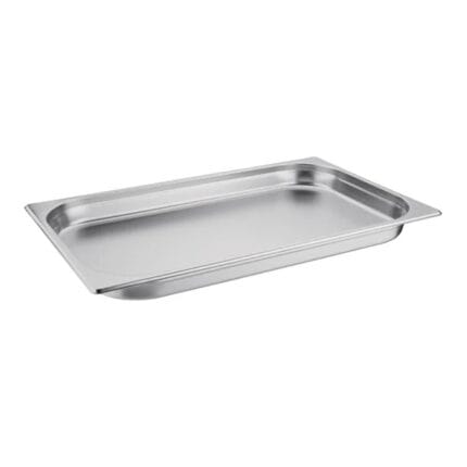 Stainless steel rectangular food service pan