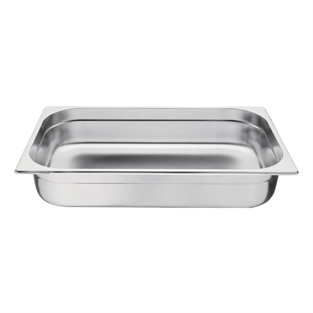 Stainless steel rectangular food service pan
